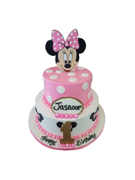 Jasnoor Minnie Mouse Birthday Cake Rashmi S Bakery