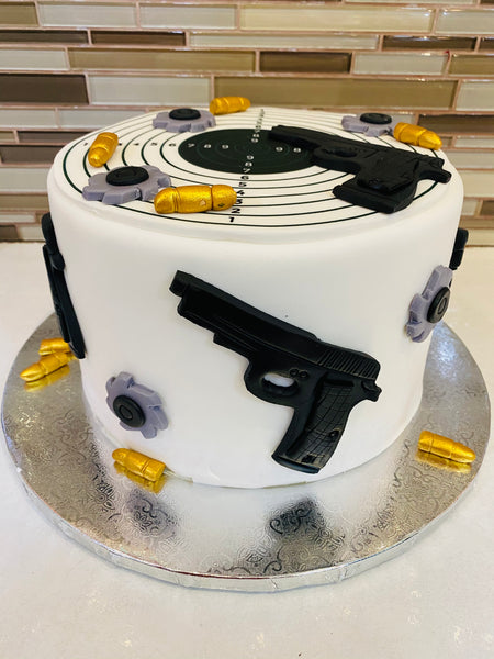 Bullet Gun Fondant Cake - Rashmi's Bakery