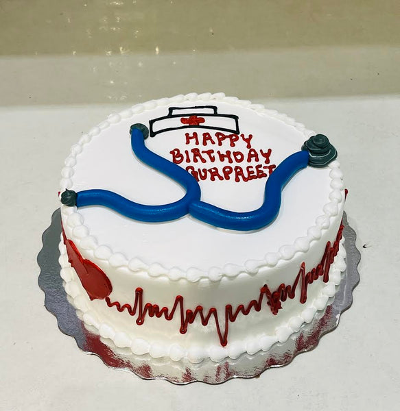 STETHOSCOPE BIRTHDAY CAKE - Rashmi's Bakery