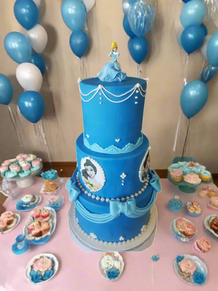 Princess Cinderella Fondant Cake - Rashmi's Bakery