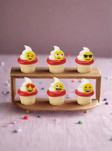 Emoticons Cupcakes - (Pack of 6) - Rashmi's Bakery