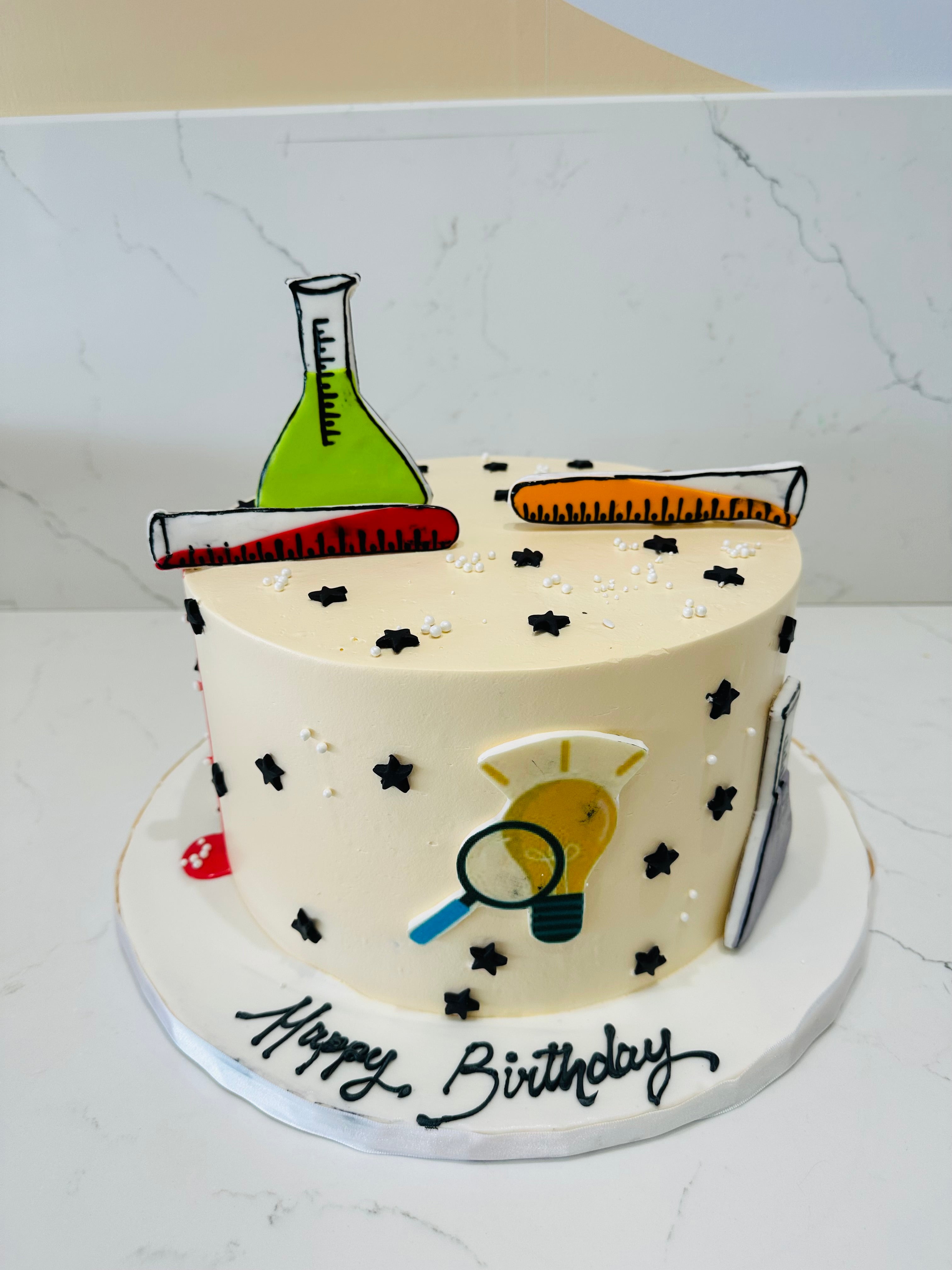 Decorated a cake for my lab with the chemical compounds of the prominent  flavors in the cake : r/chemistry