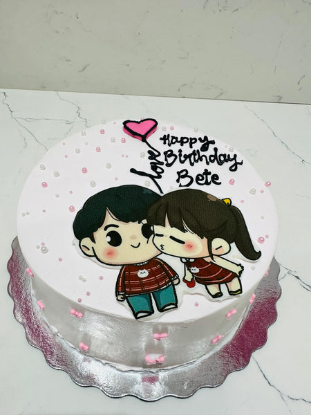 CARTOON COUPLE CAKE - Rashmi's Bakery