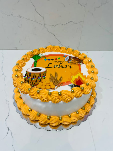 Aarav's 1st Lohri cake done . . To order yours 📱8278800969 . . .  #lohricake | Instagram