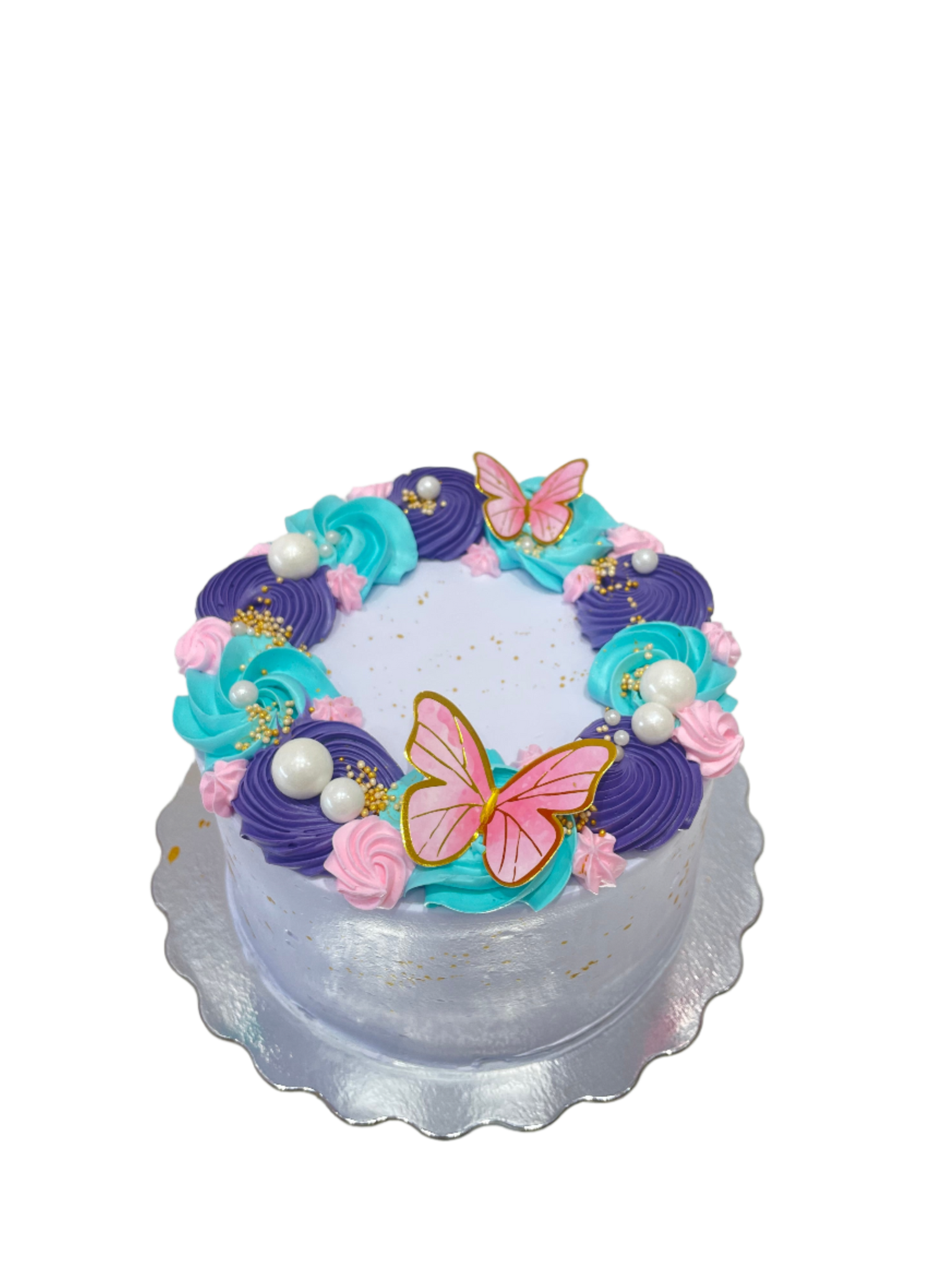 Lavender Butterfly Cake - Rashmi's Bakery