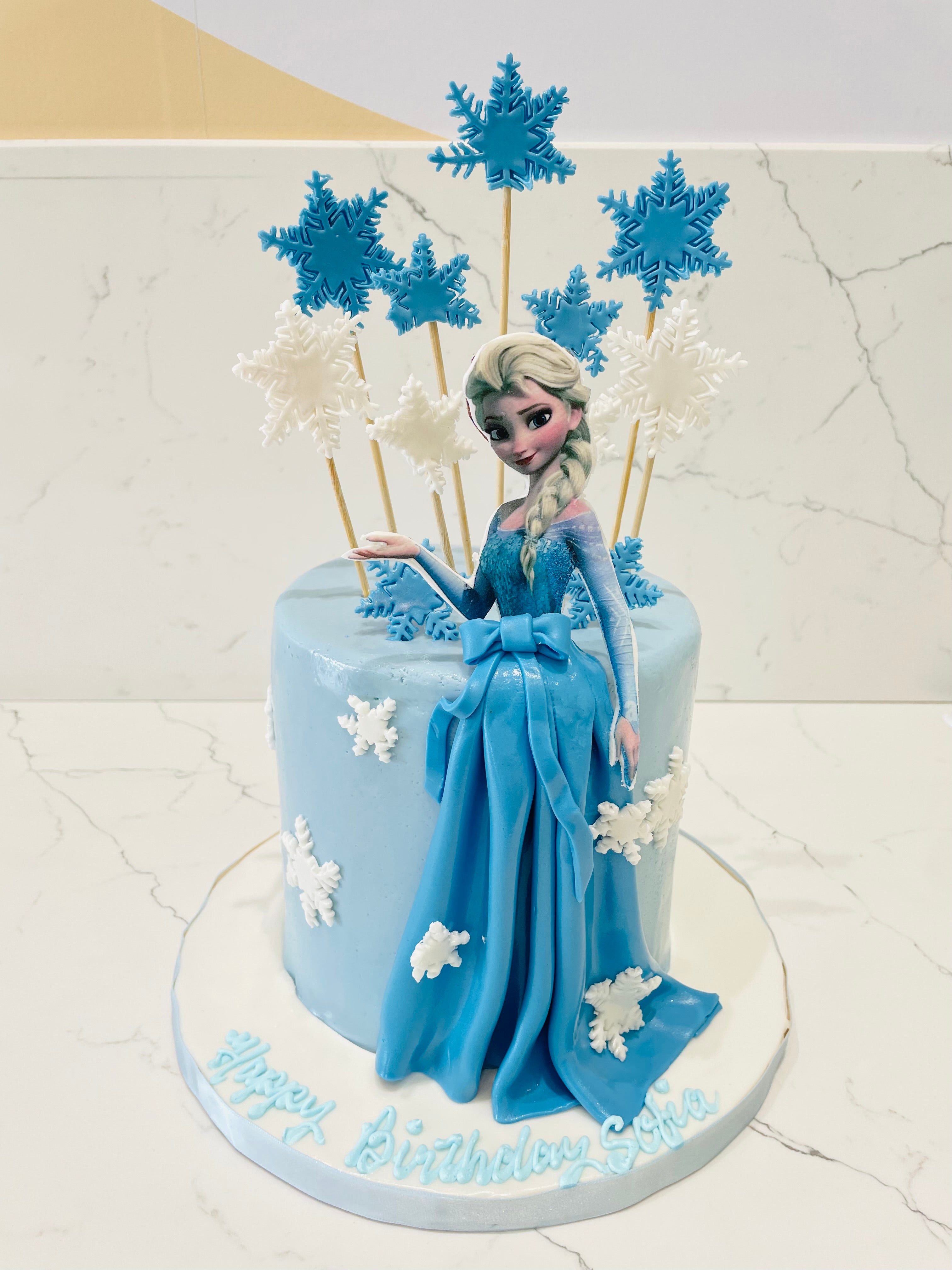Olaf Frozen Elsa Dripcake - CakeCentral.com