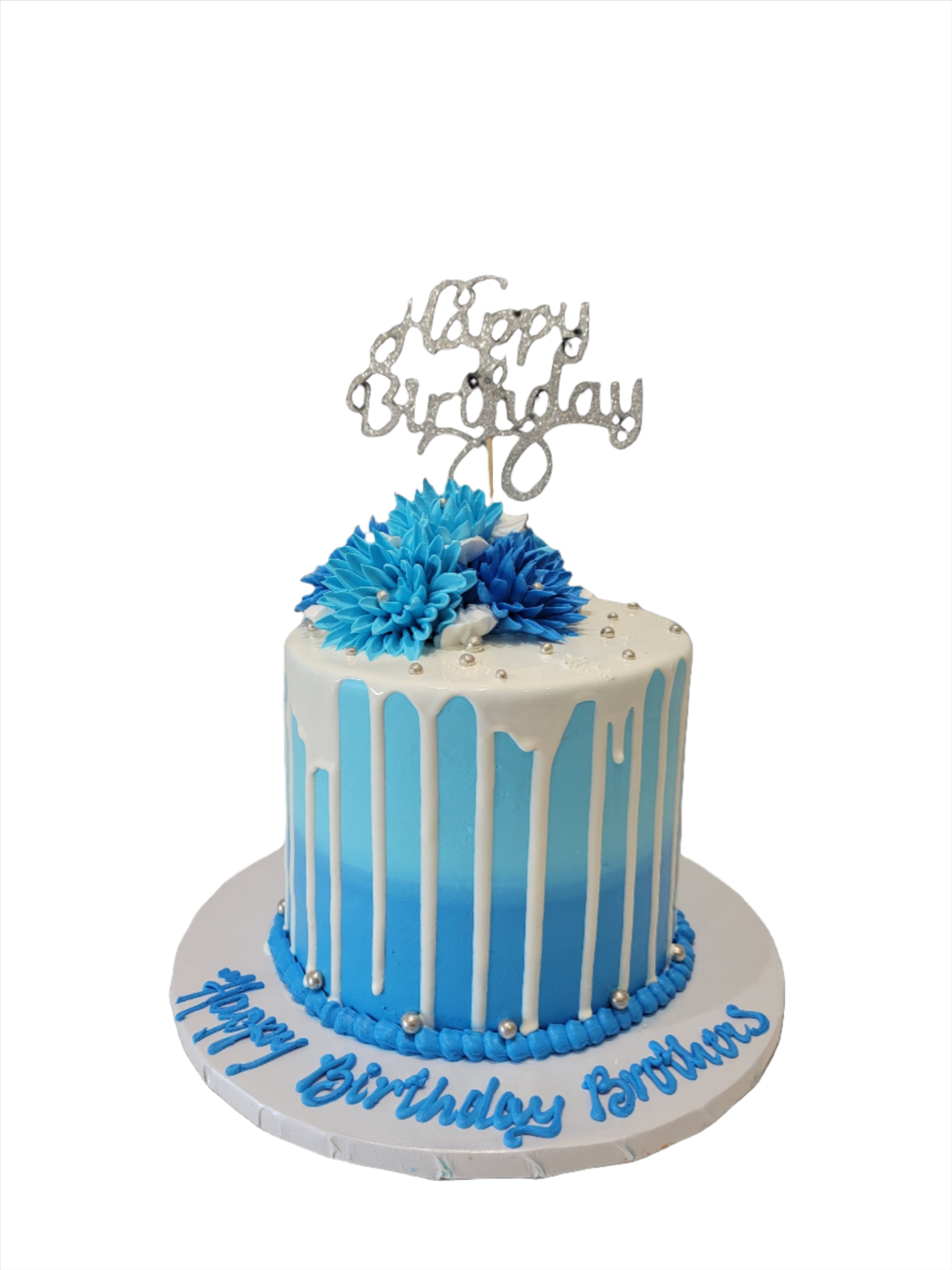 Get a Slice of Joy with Our Fancy Blue Cake - NEW! – Trophy Cupcakes