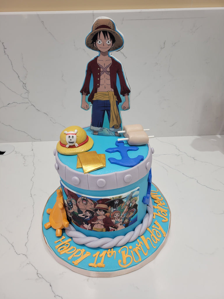 LUFFY ANIME FONDANT CAKE - Rashmi's Bakery