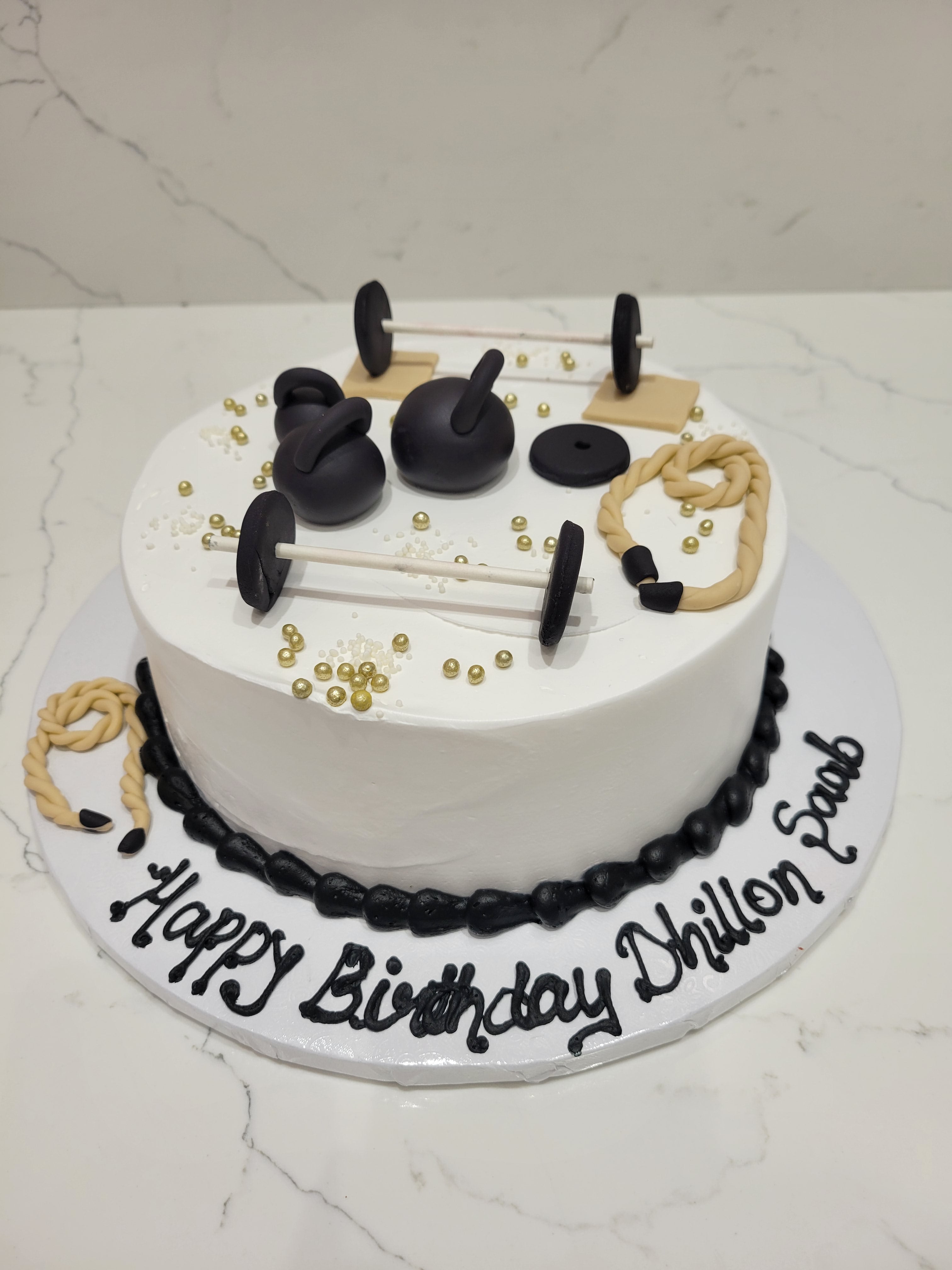 Naina's Bakery - 💁Looking for a cool gym cake design? Here's an adorable  fitness-inspired cake for your bodybuilder friends, gym coach, or anyone  who is a gym lover. 🏋️🤸‍♀️ . . 👍This
