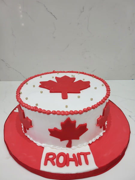 Canadian Flag Cake for Canada Day from Cookies Cupcakes and Cardio - YouTube