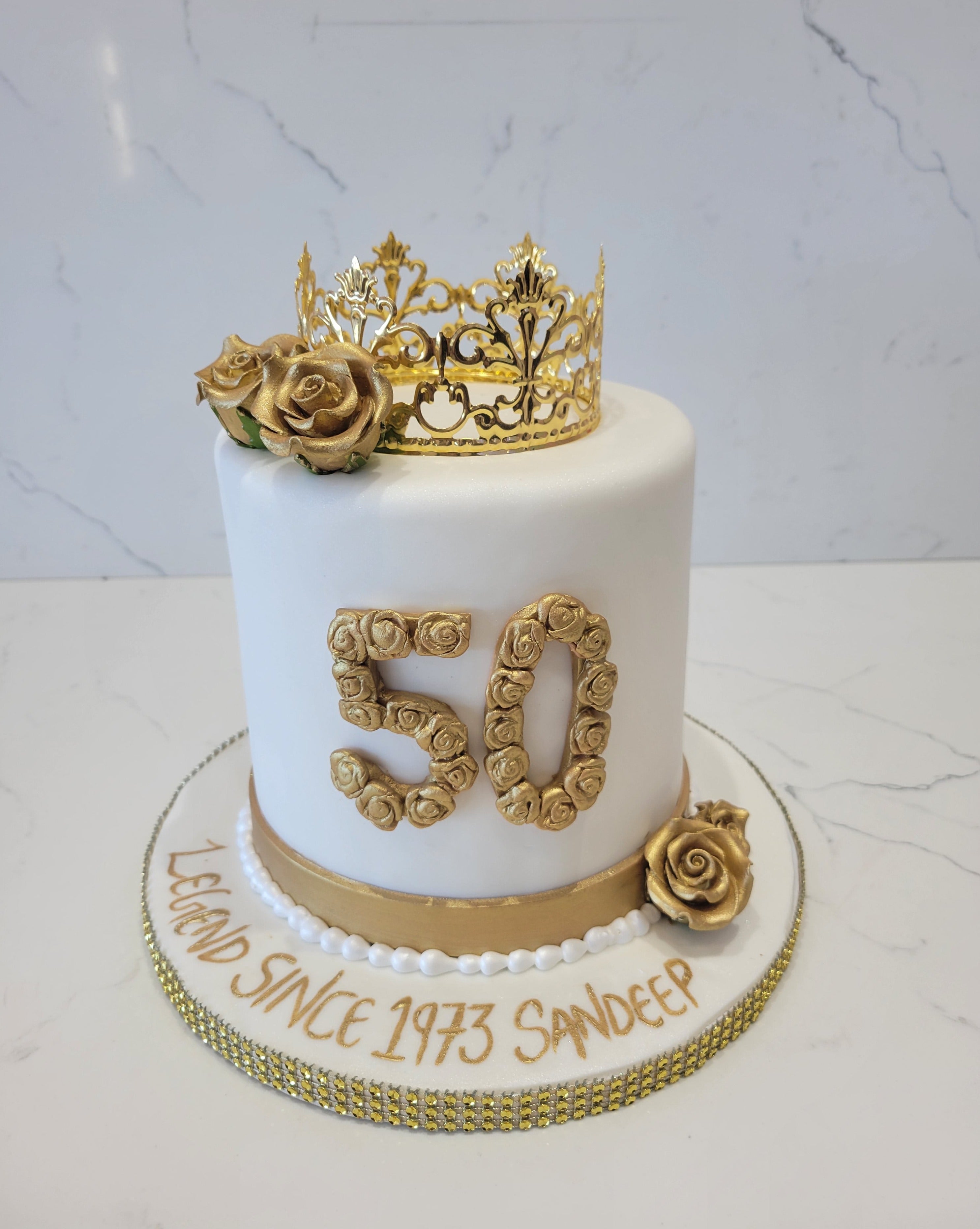 1 PCS 50 & Fabulous Cake Topper Glitter Fifty and Fabulous Cake Toppers  Happy 50th Birthday Cake Pick for 50th Wedding Anniversary Birthday Party  Cake Decorations Supplies Rose Gold Rose Gold 50