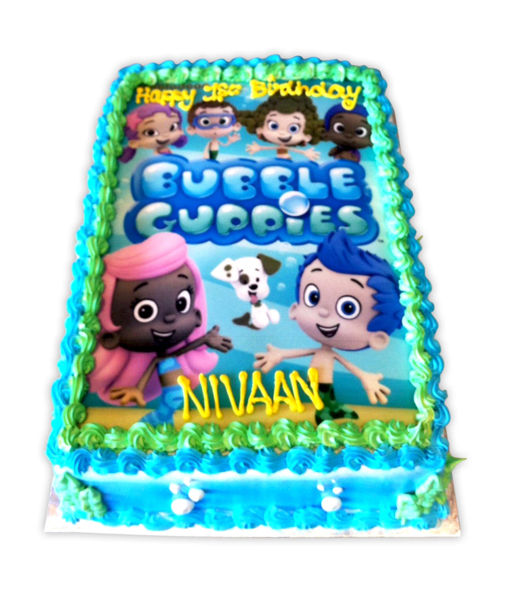 BUBBLE GUPPIES edible cake image party decoration topper frosting shee –  Cakes For Cures
