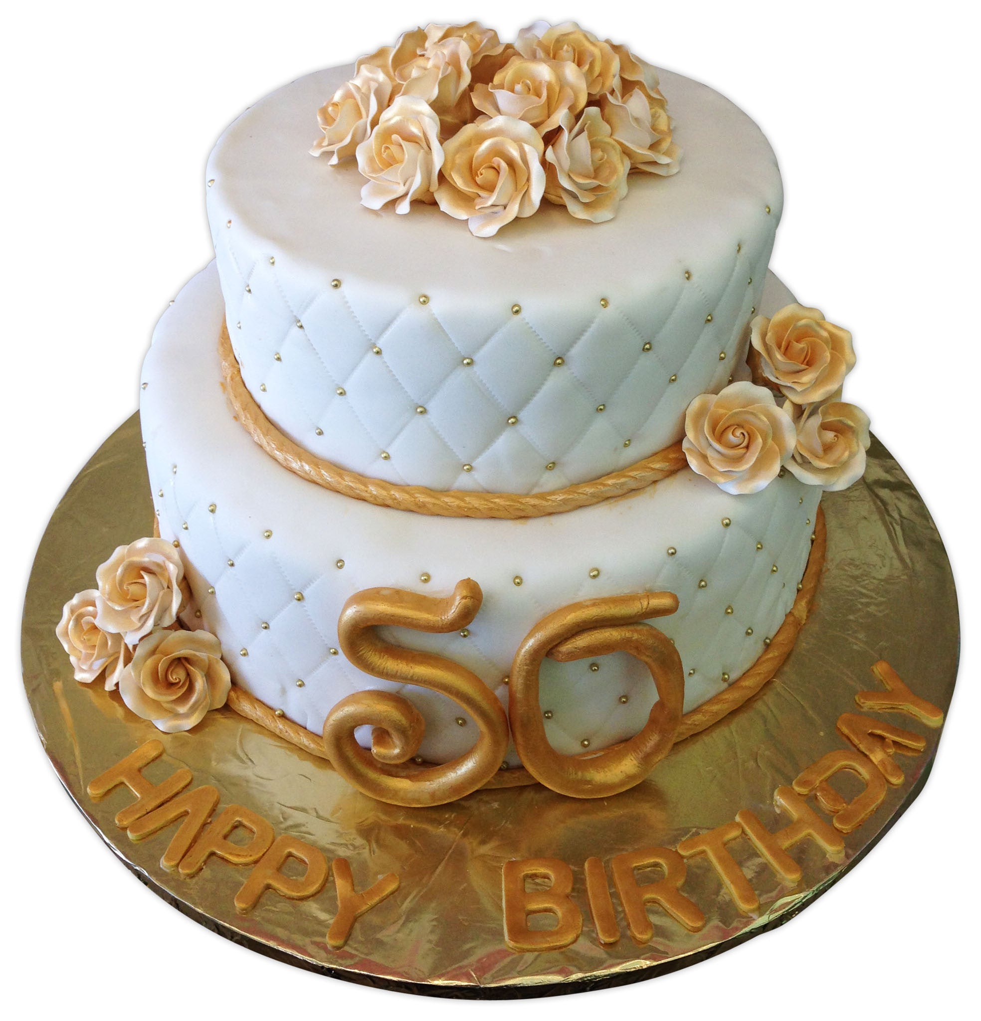 Birthday Present Cake – 50th Birthday cake – lovinghomemade