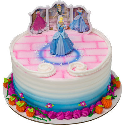 Cinderella Theme Cake in Frills by Creme Castle