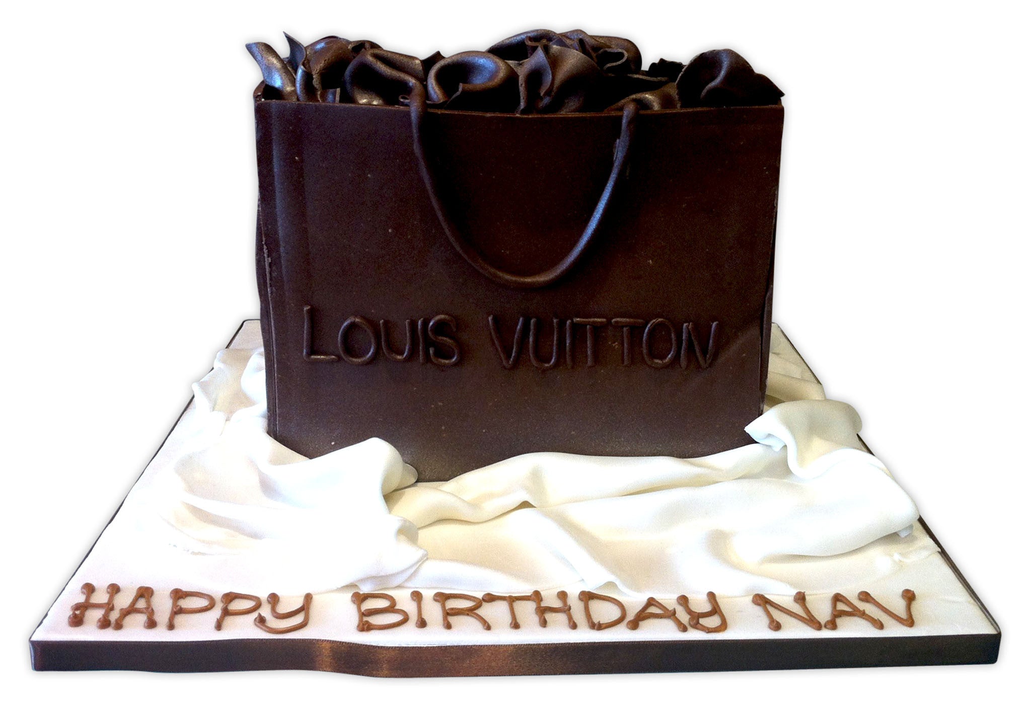Louis Vuitton handbag cake – Little Black Hen