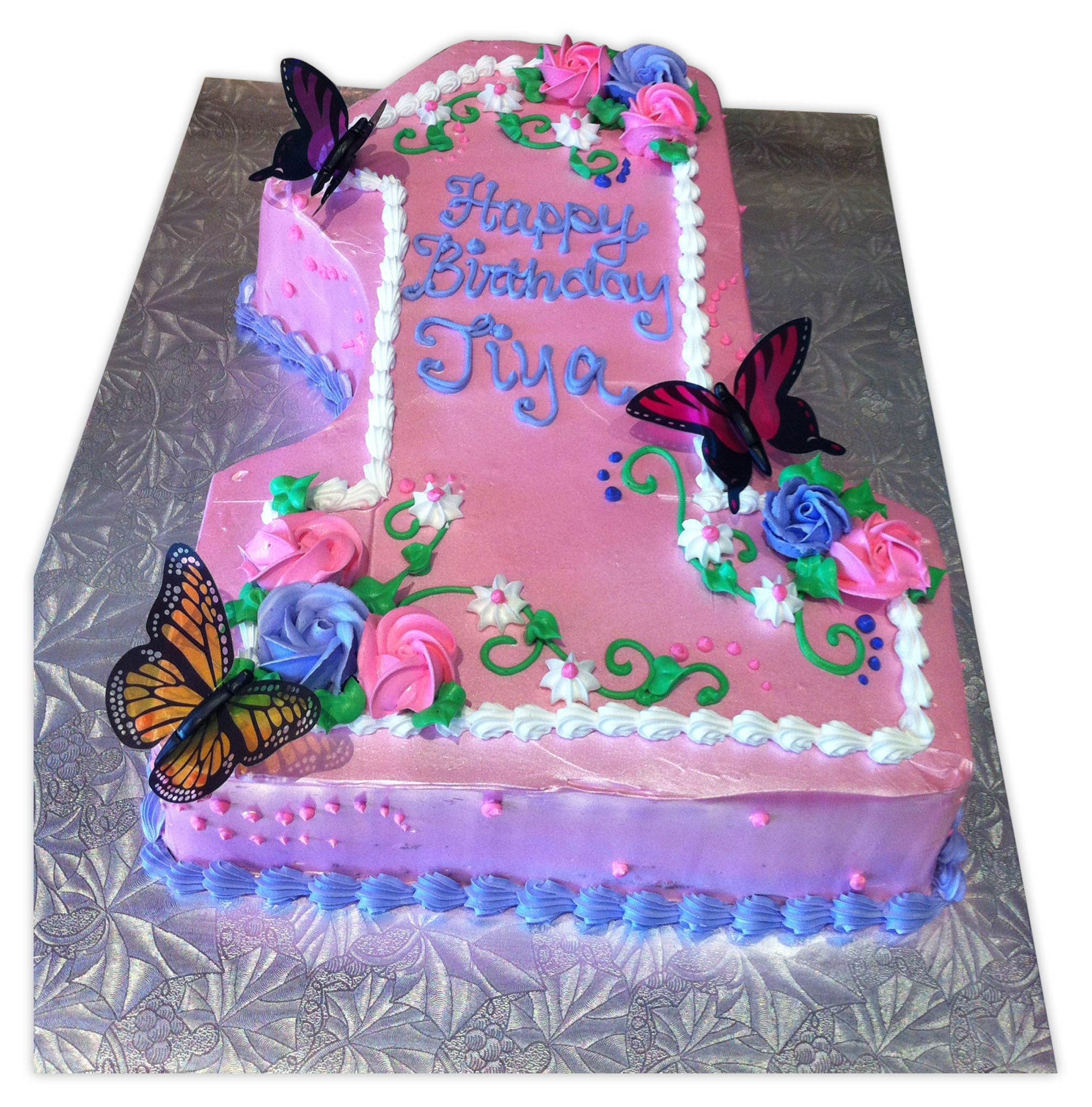 1st Birthday Butterfly Cake Rashmis Bakery 3927