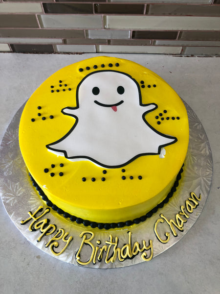 Snap chat cake💛💛 #snapchat... - Juliali Fairy Cakes | Facebook