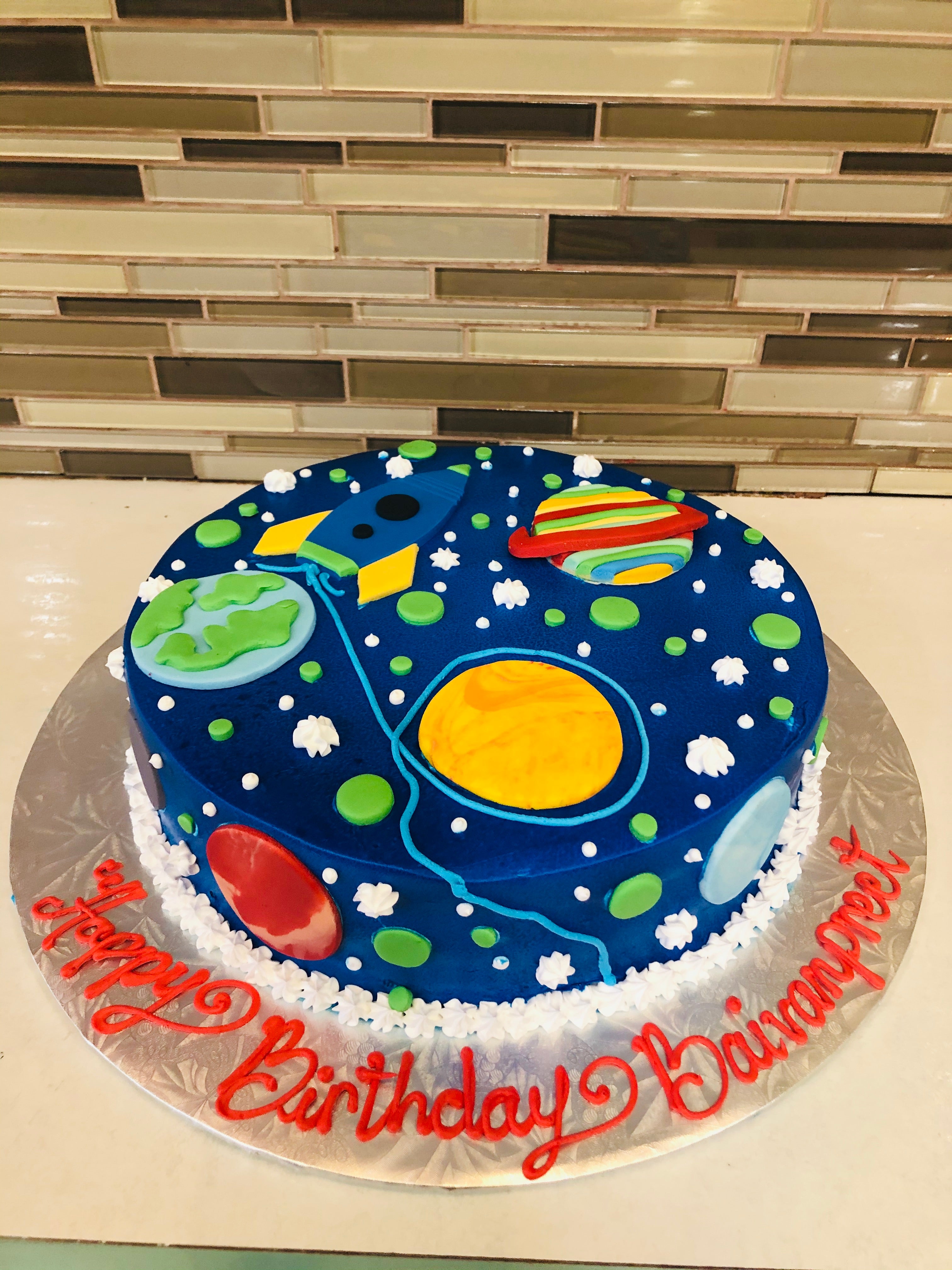 Just Baked by Kristina Noel - The Galaxy and planet Cake and Cupcakes  Happiest Birthday Jacob🚀🌞🪐🌚🌌🌠⭐🌕 | Facebook
