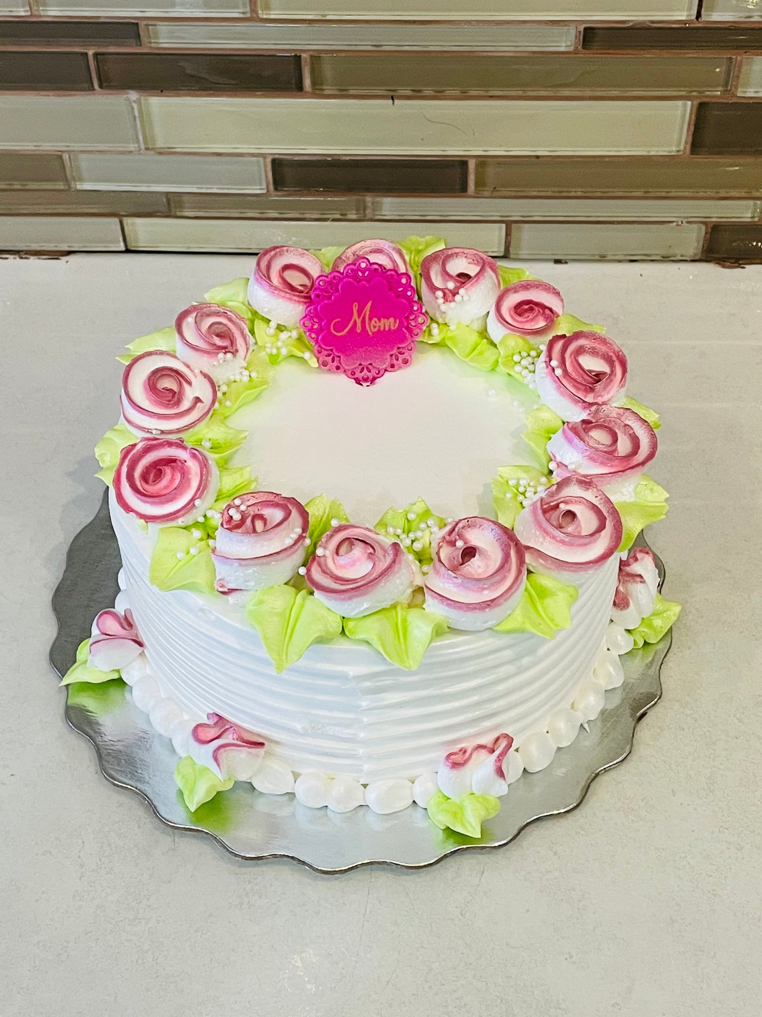 Ombre Pink Mothers Day Cake Rashmis Bakery