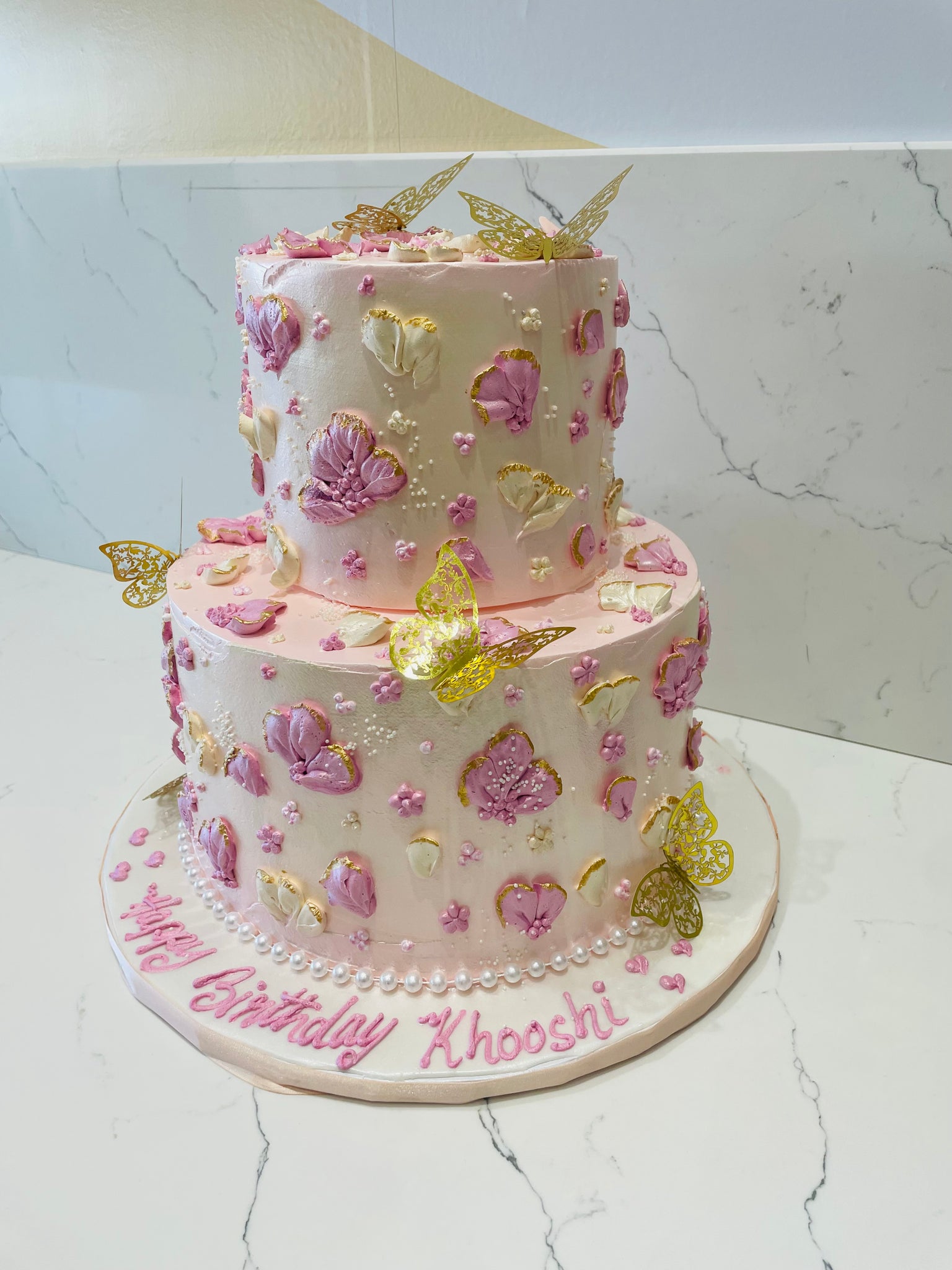 KHOOSHI BUTTERFLY BIRTHDAY CAKE - Rashmi's Bakery